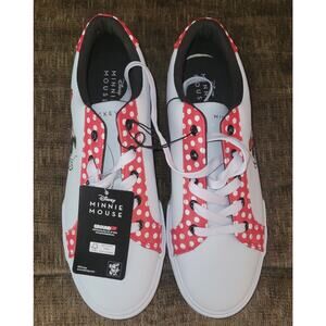 NWT Disney Minnie and Mickey Mouse Sneakers Red White Black Size 11 Women Shoes